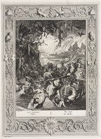 KG 12634
<br/>
Tempel der Muzen: De hel met al haar kwellingen.
<br/>
<em>Picart, Bernard (1673-1733)</em>